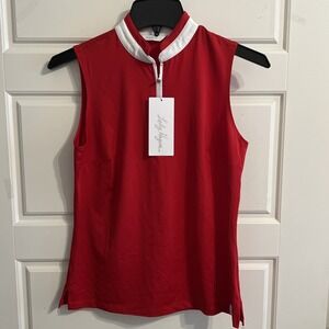 Lady Hagen Women's Sleeveless‎ Golf Polo Size XS Red